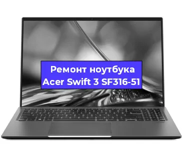 Чистка от пыли и замена термопасты на ноутбуке Acer Swift 3 SF316-51 в Екатеринбурге